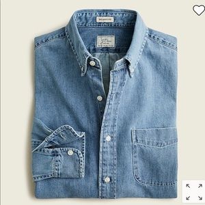 J Crew Chambray Denim Shirt, M